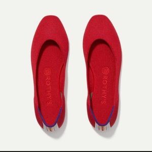 Rothy’s Flat in red sz 9 like new